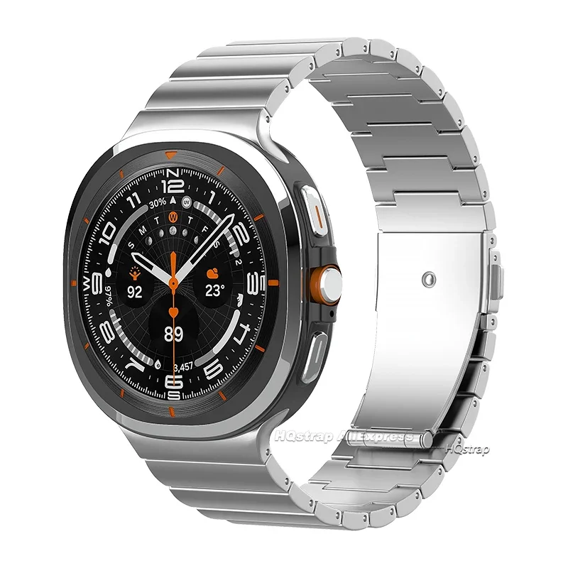 No Gaps Titanium Metal Strap for Samsung Galaxy Watch Ultra 47mm Band for Galaxy Watch 7 Ultra 47MM Waterproof Bracelet Luxury