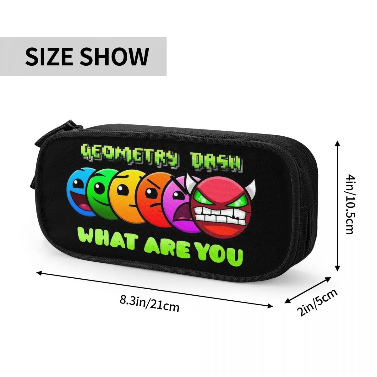 Cute Geometric Dash Video Game App Games Pencil Case Geometry Dash Pencilcases Pen Holder Kids  Bag School Supplies  Stationery