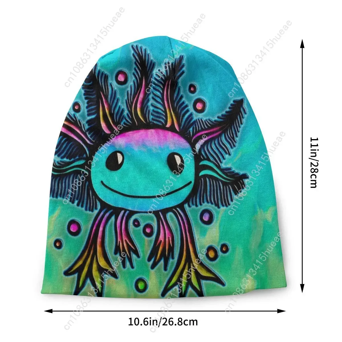 Gorro de Axolotl exótico Kawaii para mujer, gorro tejido a la moda para hombre y mujer, gorros cálidos de animales con salamandra para otoño e invierno