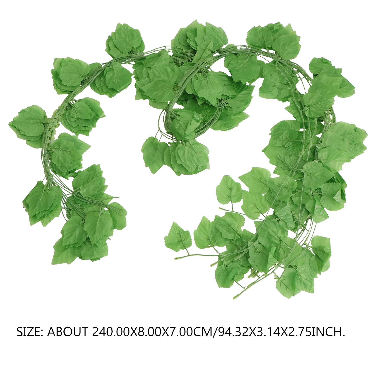 12 قطعة أوراق العنب المقلدة كروم الروطان نابض بالحياة أوراق اصطناعية ديكور الروطان لمحاكاة مرآة نافذة الحائط