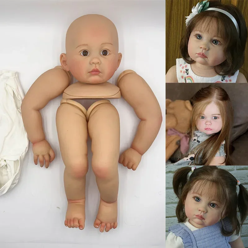 28inch Julieta Already Painted Lifelike Skin Kit Doll Reborn Toddler 6 Month Size Kits Very Lifelike Baby Doll Bald DIY Toys