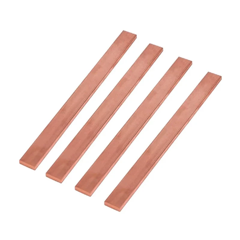 1pcs Copper Strip T2  Copper Pure Flat Steel Strip Pure Copper & Electroplating DIY Material Thickness 1/1.5/2/3/4/5/6/8mm