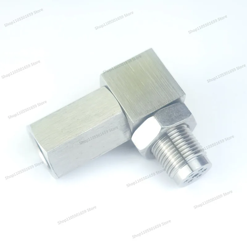 For Auto Modification Accessories Stainless Steel Sensor 90 Degree Extension Connector M18 * 1.5