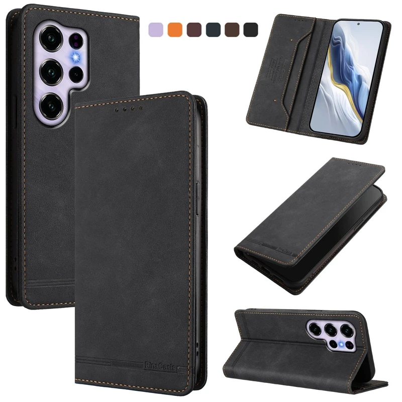 

Pop For Oukitel C1 Pro Cover Leather Magnetic Cover For Oukitel C1 C 1 Pro C2 C3 C5 2025 Case Luxury Flip Stand Phone Case Funda