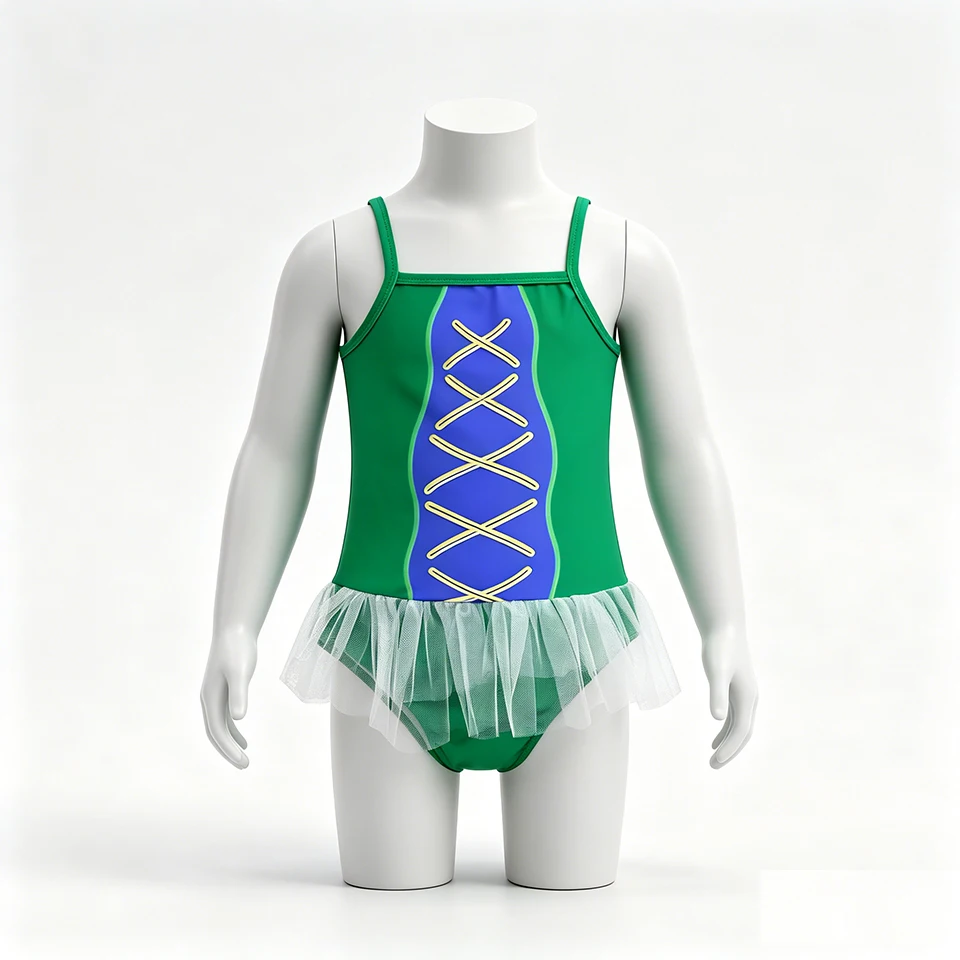 Fantasy Hocus Pocus Girls Princess Tutu One Piece Swimsuit Kids Summer Pool Beach Bathing Suit Swimming Party Children Swimwear