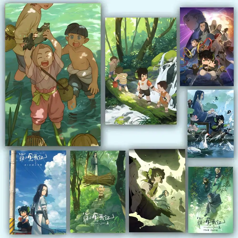 The L-Legend Of Luo Xiaohei Animation Poster Room Decor Home Wall Art Printing Waterproof Garage Bed Room Posters Gift