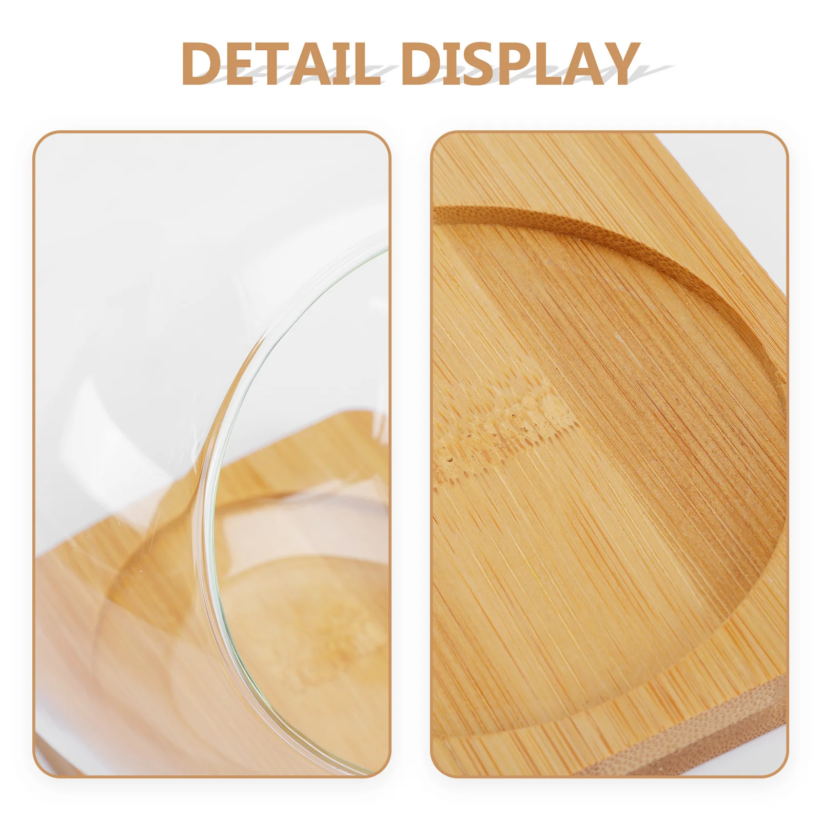 

1 Set Creative Moss Terrarium Glass Vases Transparent Storage Bottle Micro Landscape Holder For Home Hotel Kitchen Organizer