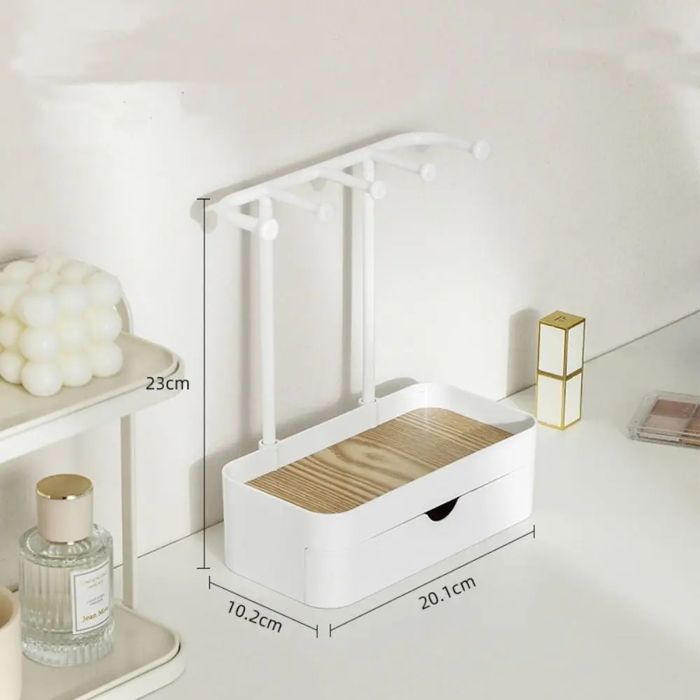 

New Portable Jewelry Display Rack Earrings Necklaces with Drawer Box Desktop Storage Box Key Convenient Storage Rack