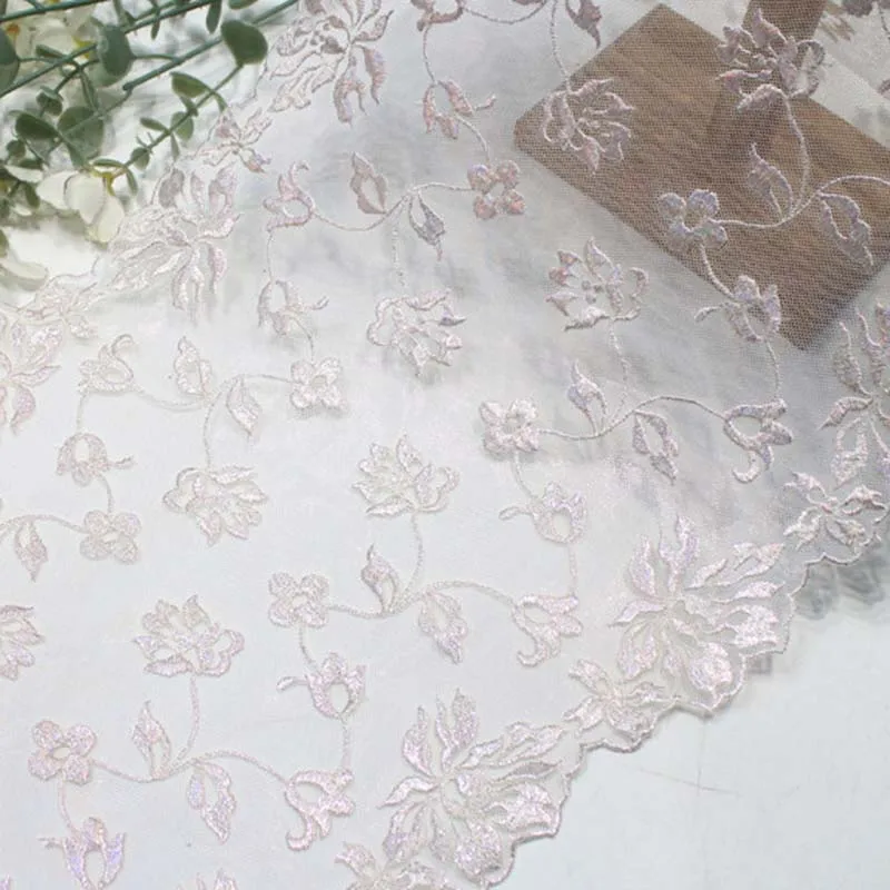 

19 ярдов двустороннего кружевного шнура с вышивкой для пошива нижнего белья, рукоделия, DIY, ткани для одежды, свадебных нарядов, аксессуаров