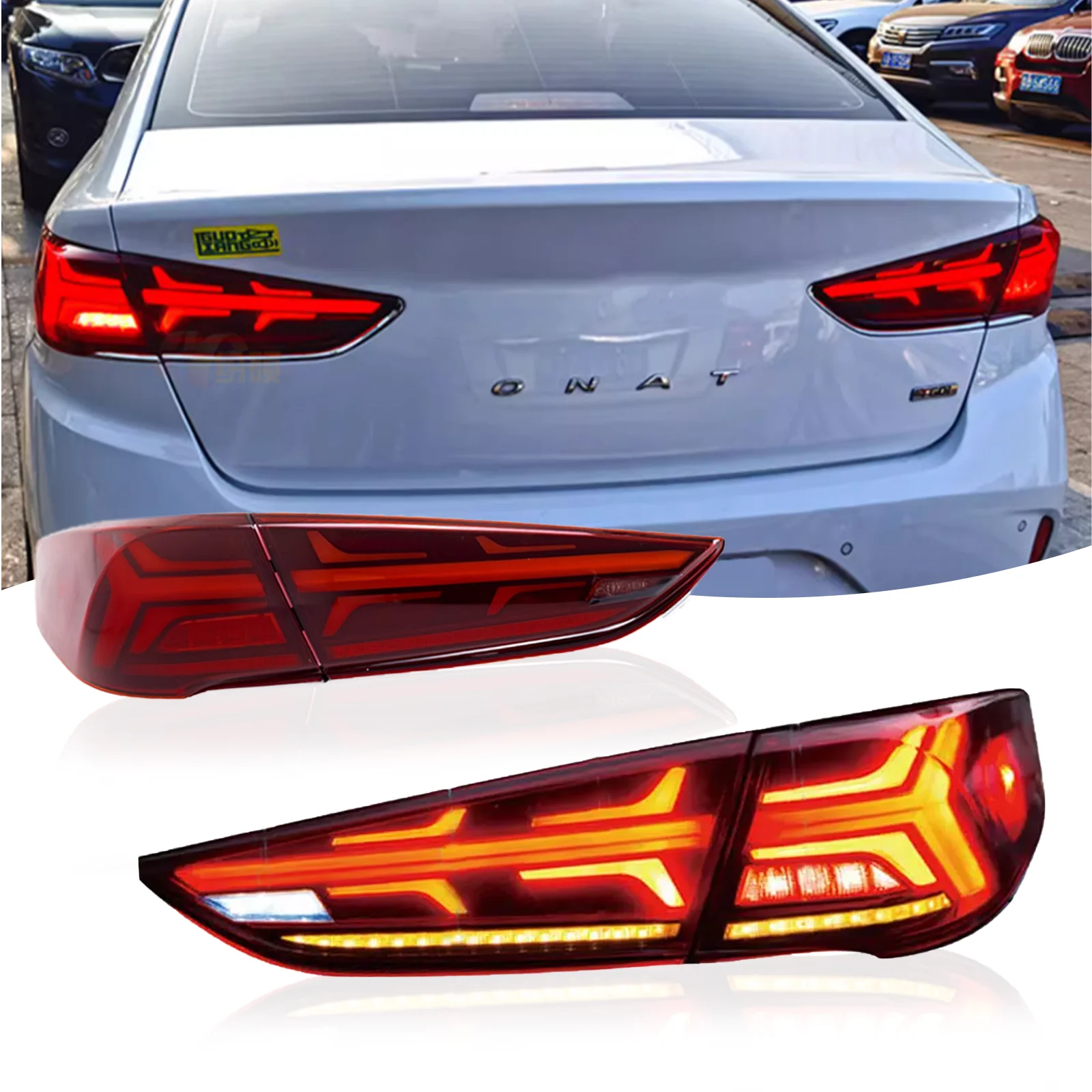 

Car LED Rear Taillights for Hyundai Sonata 9 Animation Rear Lamps LED Taillight Assembly