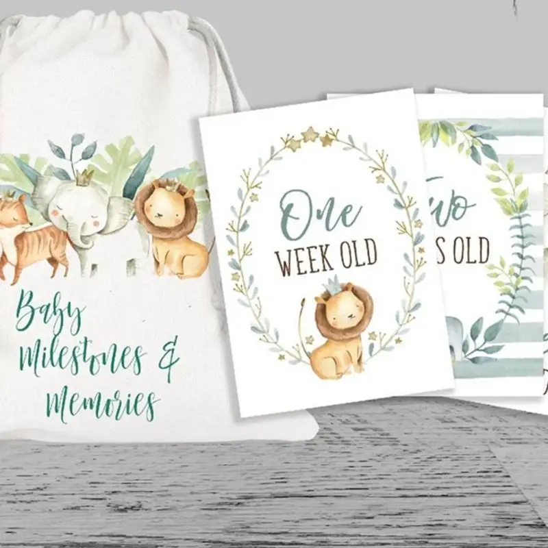 

Q22D Baby Month Sticker Grower Mileshones Memorial Monthly Photography для новорожденных детей младшего возраста мальчики для