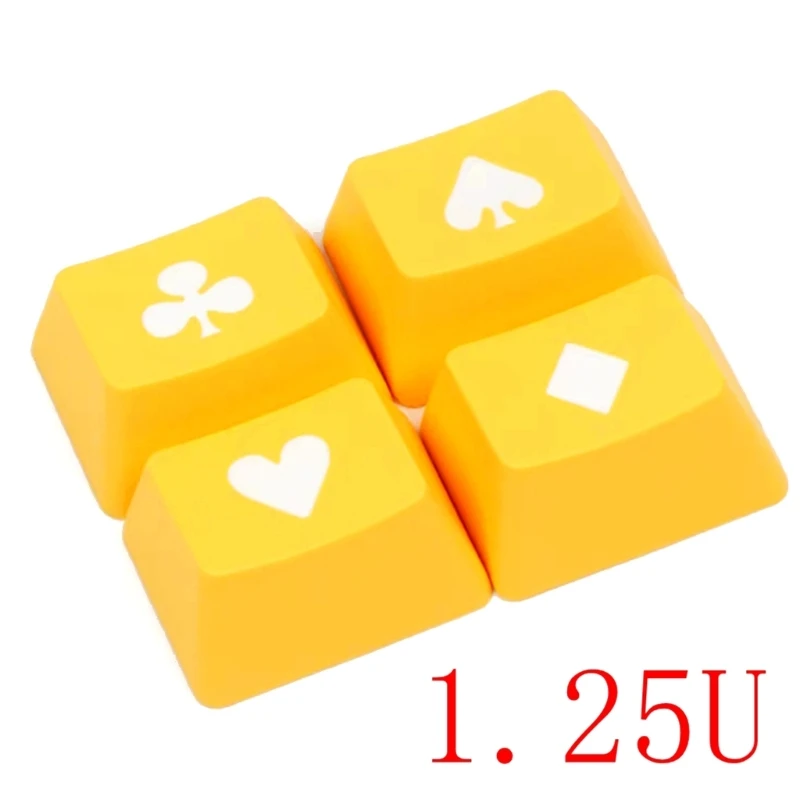 4PCS Gaming Keycaps For Mechanical Gaming Keyboards 1.25U 4 Keys Thick PBT Keycaps Design OEM