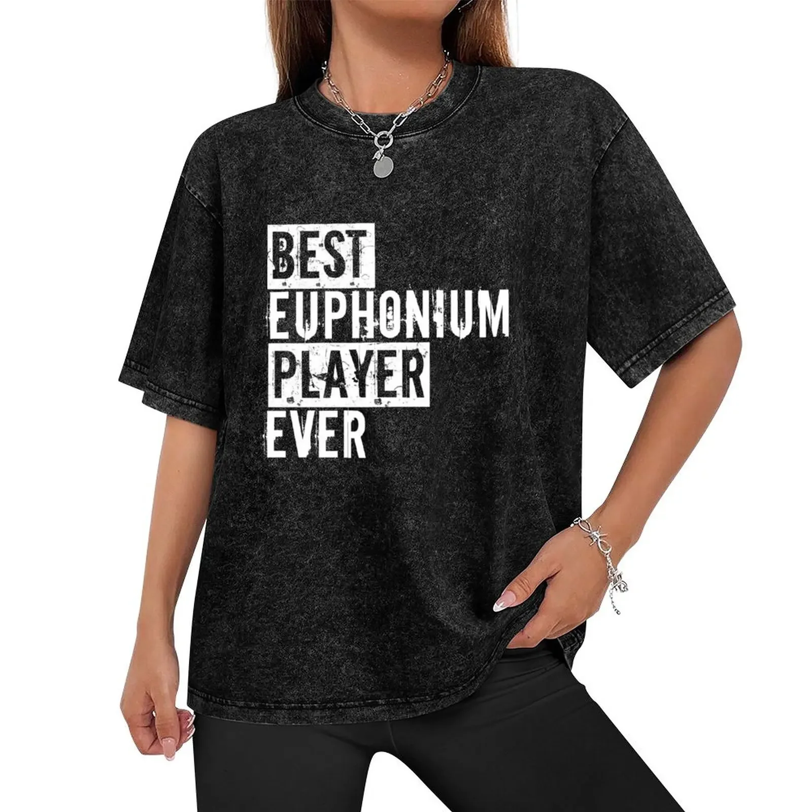 Brass Funny Best Euphonium Player Ever Euphoniumist T-Shirt vintage graphic tee Short sleeve tee street wear t shirt men