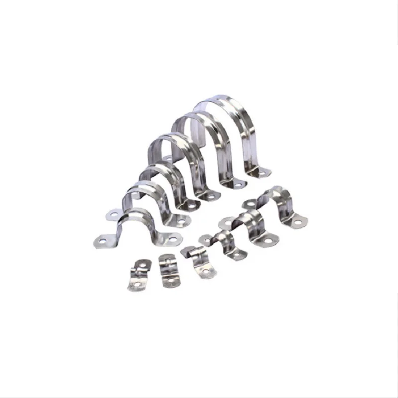 Edelstahl 304 Rohrs ch lauch klemme Sattel u Typ Klemmen Clips