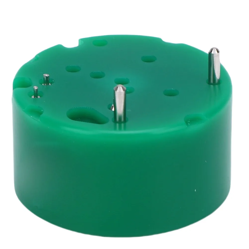 Practical Green Watch Movement Holder Plastic Small Size Chronograph Movement Base Watch Repair Tool For Watchmakers