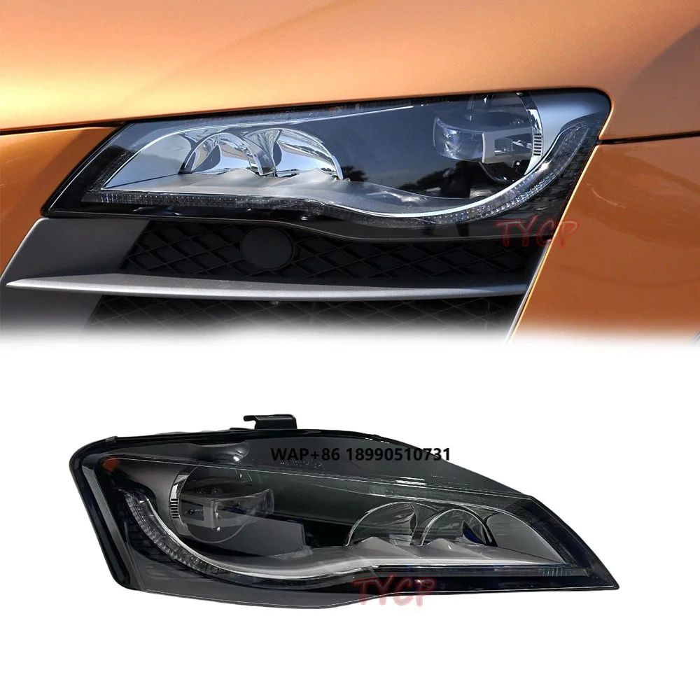 

Для R8 светодиодные фары в сборе, оригинальное высокое качество 2008 2009 2010 2011 2012, высокая лампа Spyder, фара R8 GT, автомобильный свет