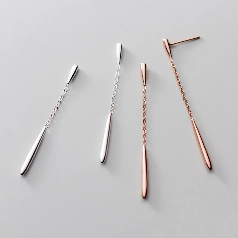 

New 925 Sterling Silver Earrings Charming Water drop Shape Stud Earrings Birthday Party Gift for Women's Fine Accessories