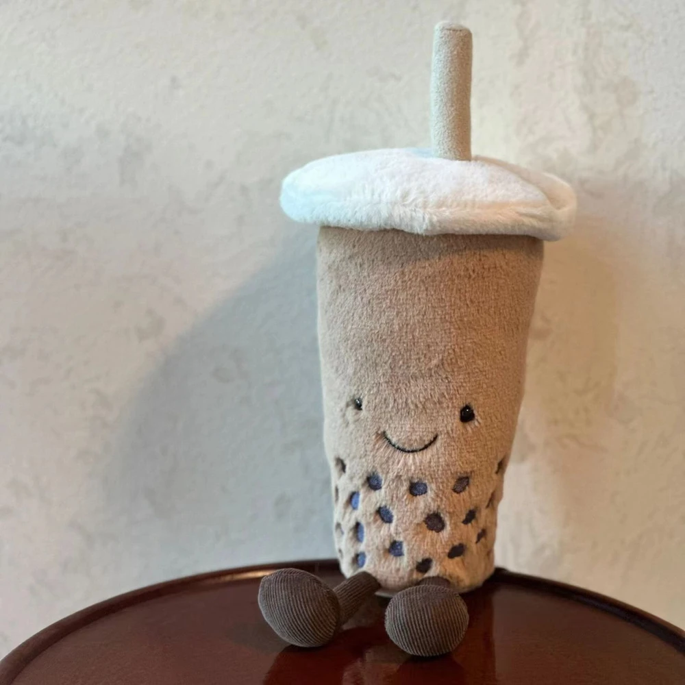 

30CM Bubble Tea Plush Toy Creative Drink Brown Cute Drink Milk Eea Doll For Children's Birthday Christmas Festival Gift