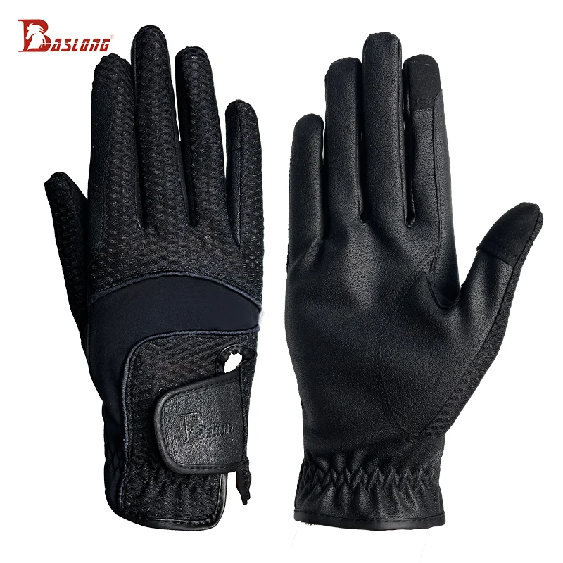 

Baslong Equestrian Sports Gloves Elastic Mesh Gloves Non-Slip Breathable Wear-Resistant Cycling Gloves Rider Equipment Harness