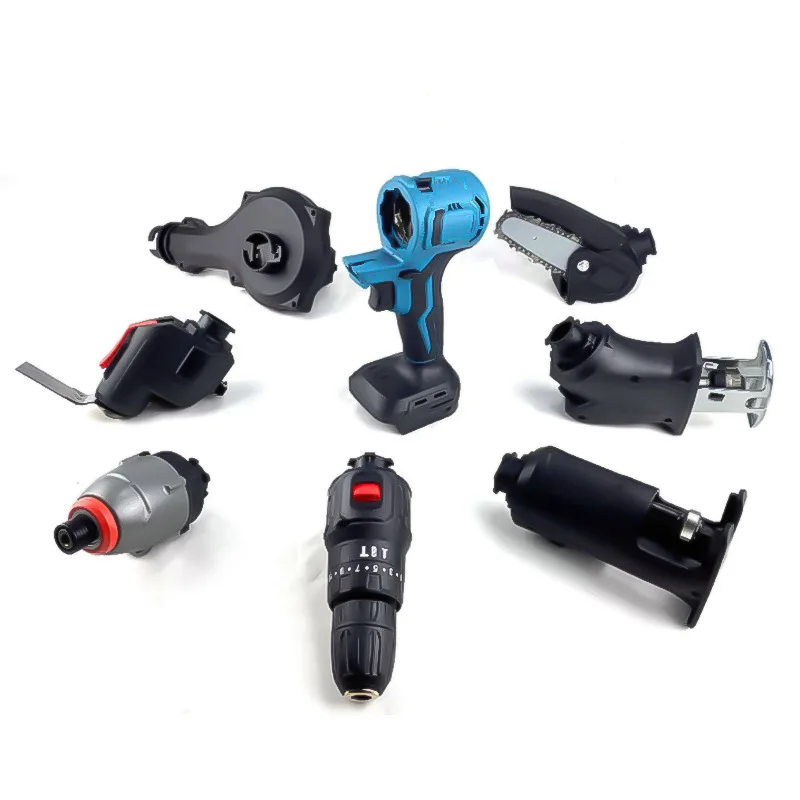 

Multifunctional 8-in-1 Chainsaw Cordless Drill Wrench Puzzle A Universal Treasure Power Tool Set