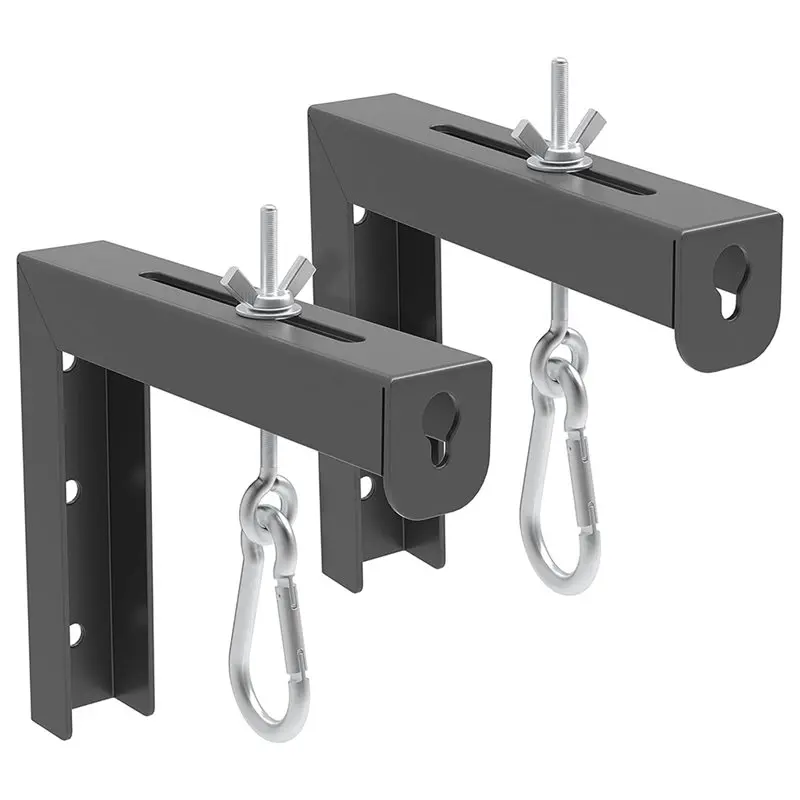ABVG-Universal Projector Screen L-Bracket 6 Inch Extension With Wall Mount Manual Adjustments Hook Included Hanging