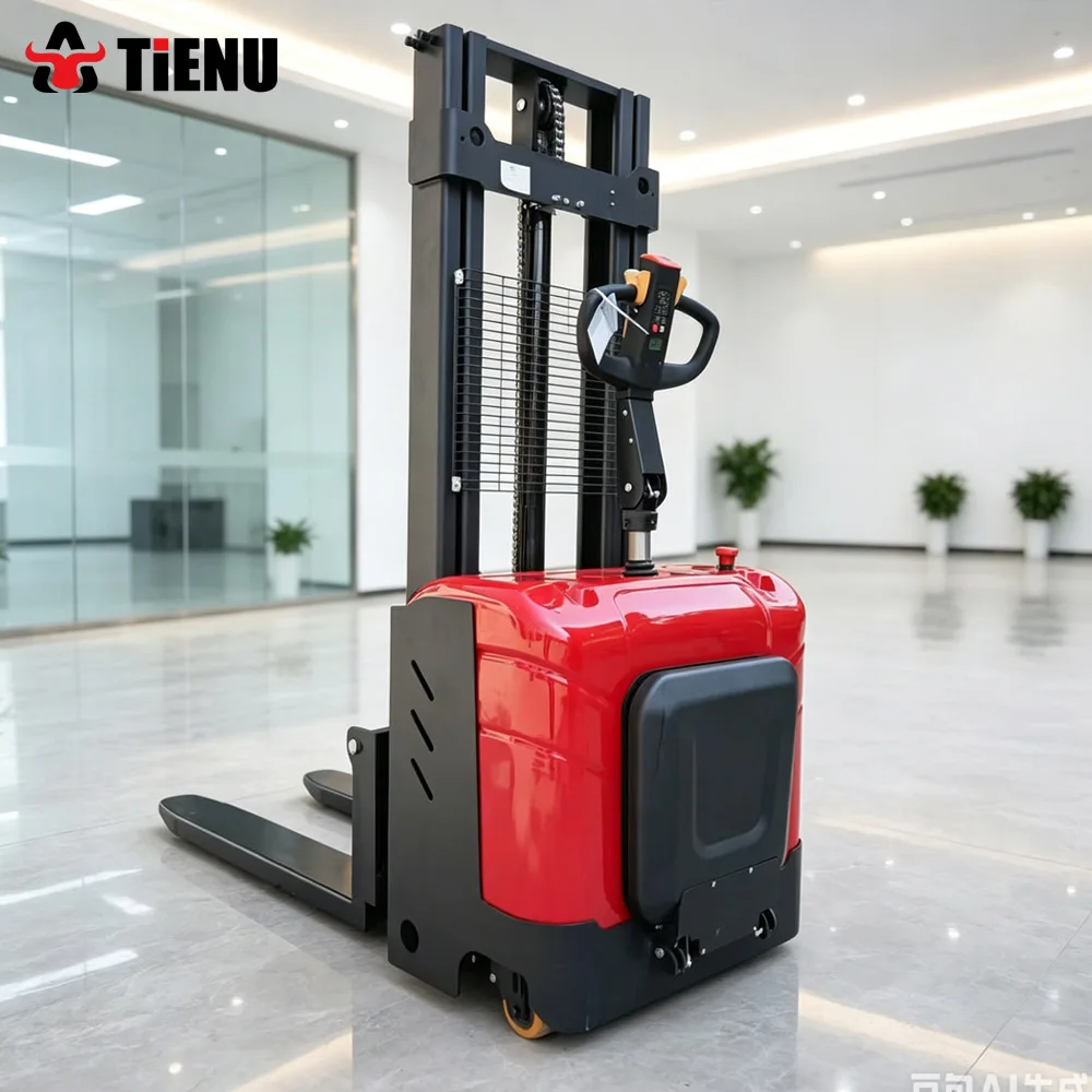 Customizable Best Selling Portable Warehouse Stacker A Fully Electric Stacker with Effortless Ramp Climbing Capabilities