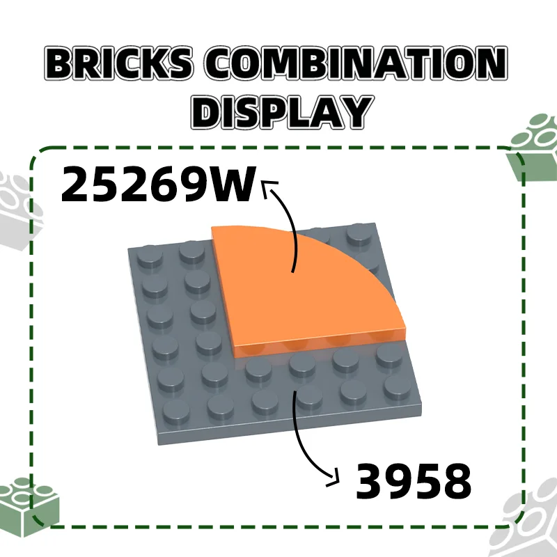 70 개/몫 25269W 타일 라운드 1x1 분기 모델 블록 Moc 컬러 액세서리 벽돌 DIY 어린이 장난감 조립과 호환 가능