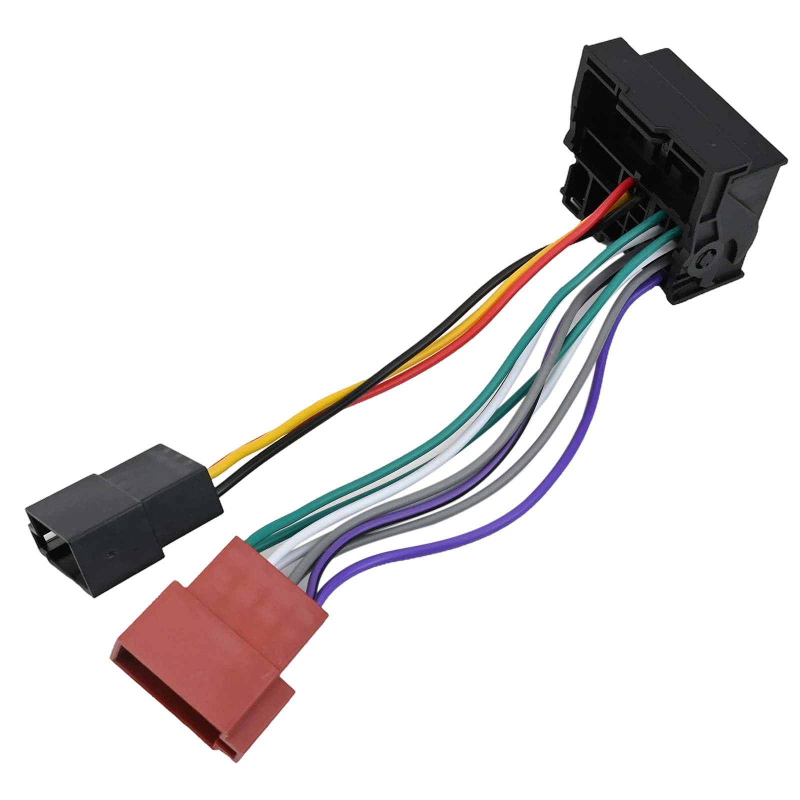 For RCD200 For RCD300 RCD Radio Connector ISO Adapter Cable Radio Installation Black 16Pin Interface 12V Voltage