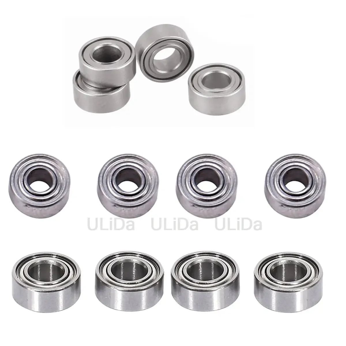

10Pcs 2*5*2.5/2*6*2/2*6*2.5/3*8*3mm Ball Bearing For Tamiya 1/32 Mini 4WD RC Car