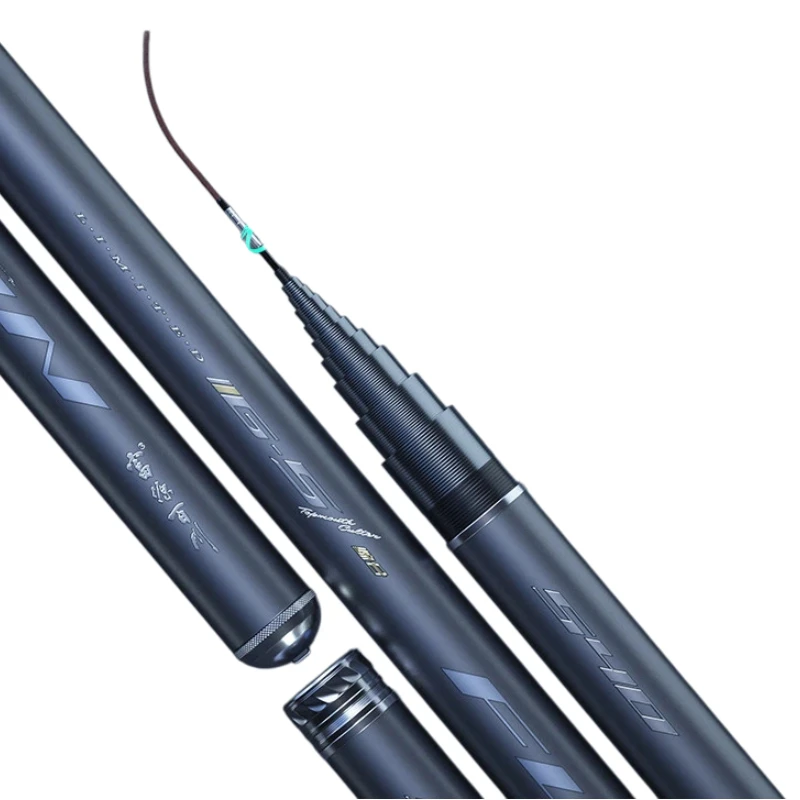 

2.7-7.2m Ultra Short Portable Stream Rod High Carbon Lightweight Taiwan Fishing Pole All Round Durable Fishing Rod Tackle Gear