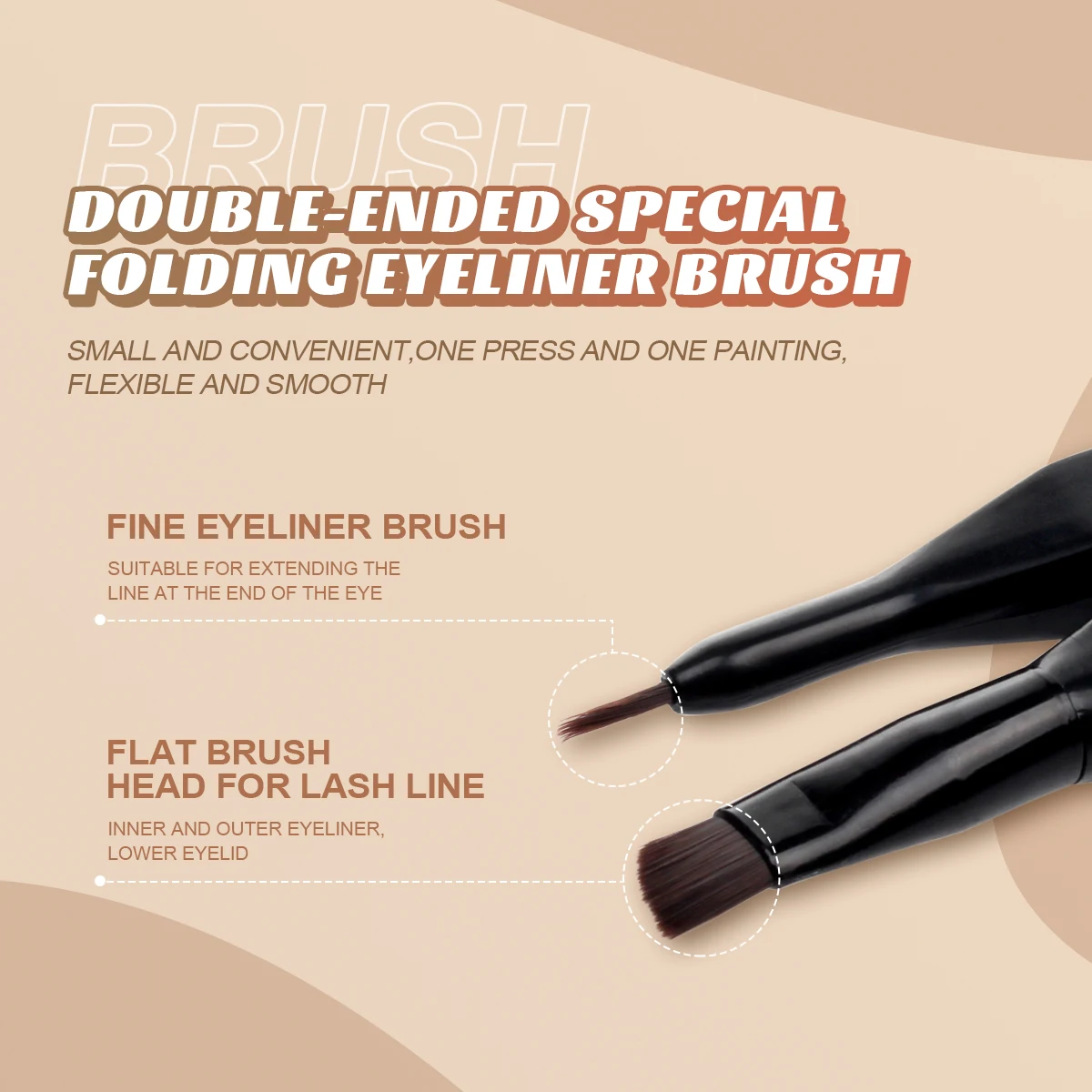 IMAGIC Eyeliner Waterproof Eyeliner Gel Makeup Cosmetic Gel Eye Liner With Brush 24 Hours Long-lasting Eye Liner Kit