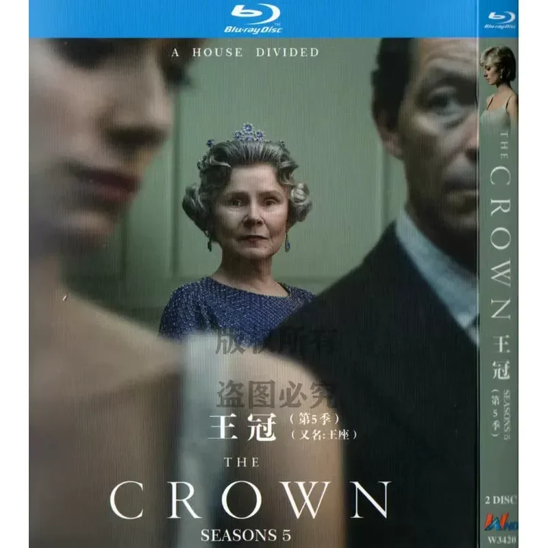 

British TV Series The Crown Seasons 1–5 Blu-ray BD1080p High Definition 10 Discs