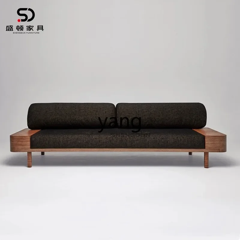LM Nordic simple living room granular velvet solid wood double triple sofa B & B card seat reception sofa