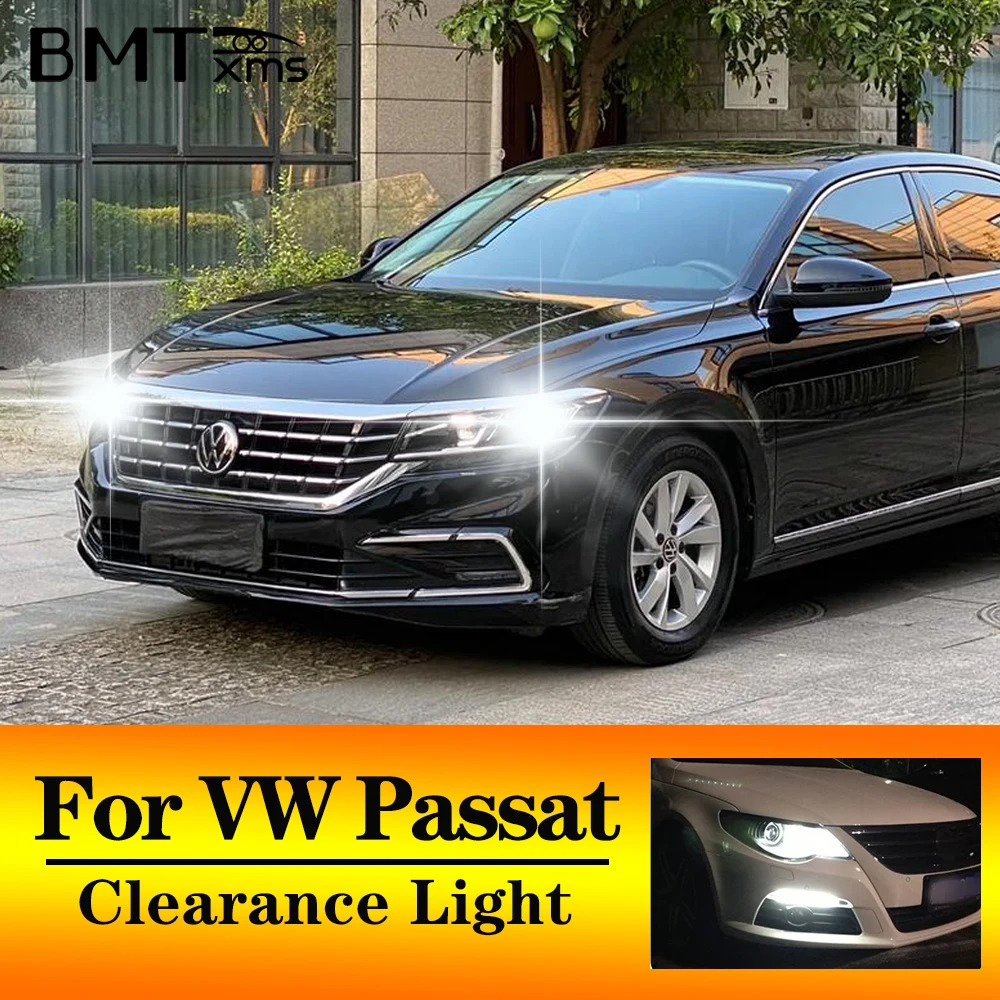 BMTxms 2Pcs T10 W5W 921 Car LED Bulbs Clearance Lights Parking Lamp Canbus For VW Passat B5 B6 B7 B8 CC Sedan Variant 1998-2020