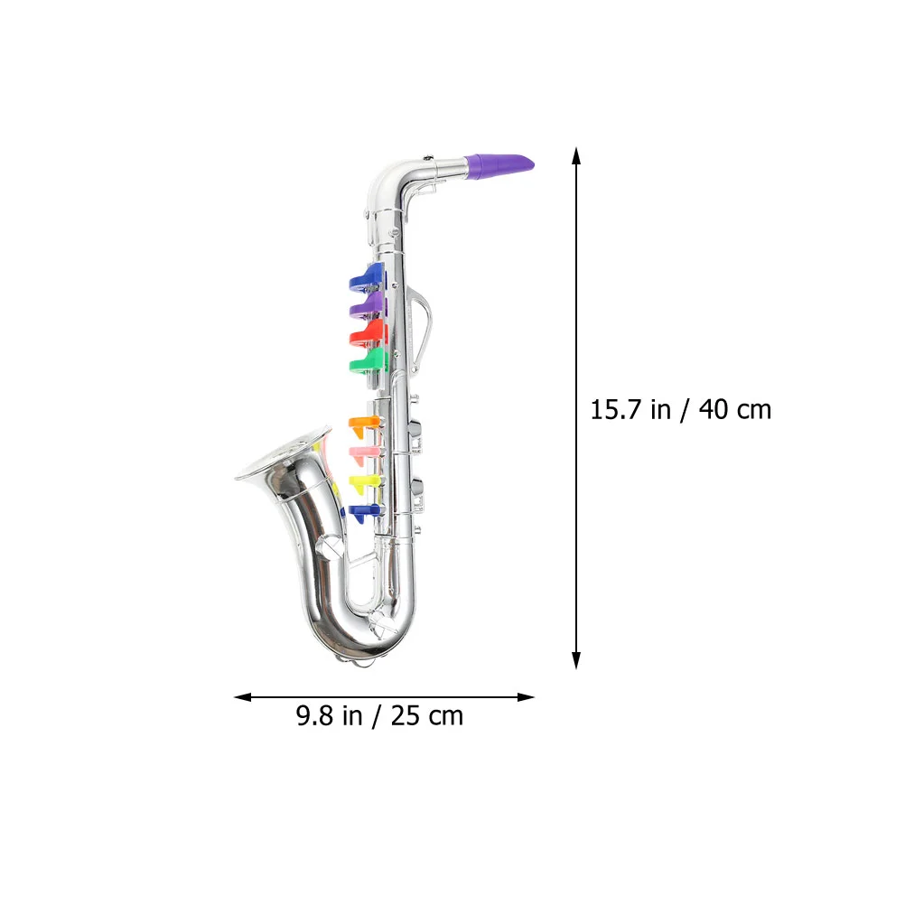 Trompeta de saxofón de tonos de simulación para niños y principiantes, Juguete Musical educativo temprano, juguetes para niños, accesorios de fiesta