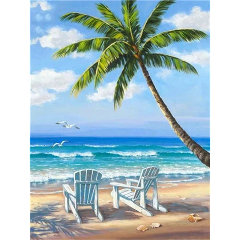 2026 Sea View Landscape Posters and Print Sunset Beach Seascape Canvas Painting Natural Scenery Nordic Wall Art Picture Home Dec
