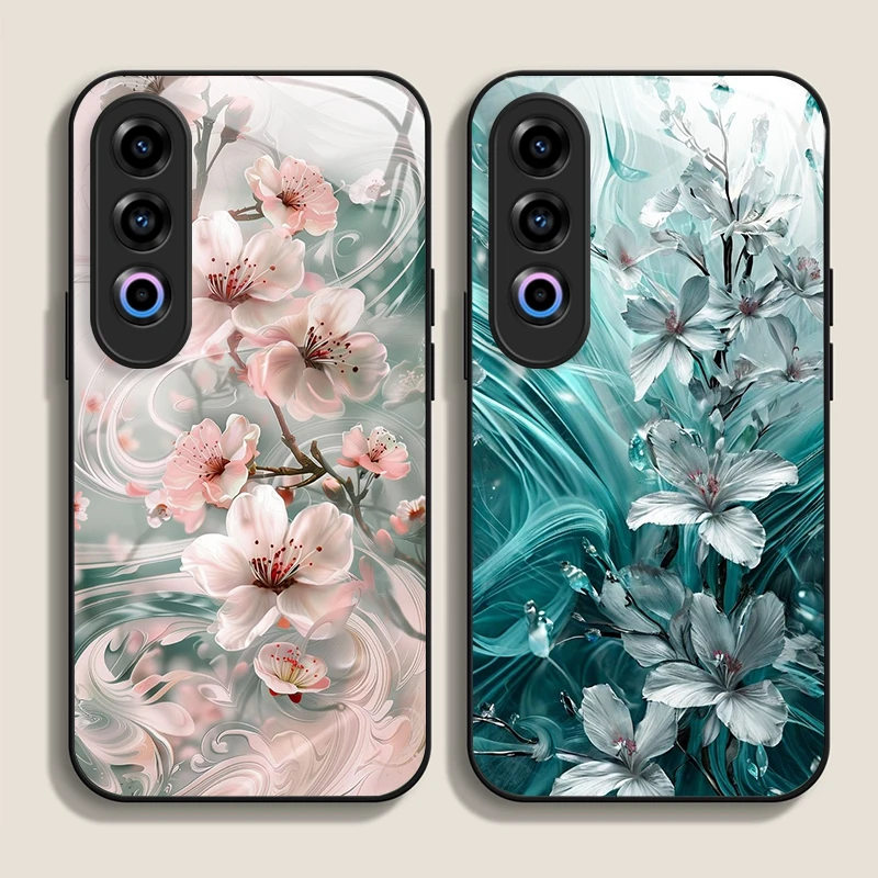 Kreative Reisekarte, Flugzeugmuster, gehärtetes Glas, Handyhülle für Oneplus 13R 12 11 10 9 Nord 2T CE 4 3 2 Lite ACE 3 Pro Cover