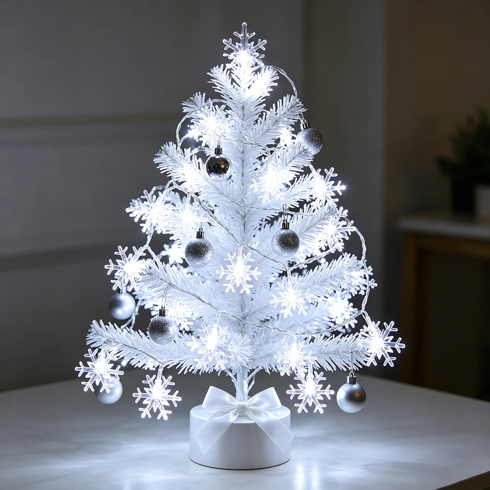 1pc Christmas Snowflake String Lights, 6M 40LED USB Snowflaker String Lights, LED Fairy Lights for Christmas Wedding Party Decor