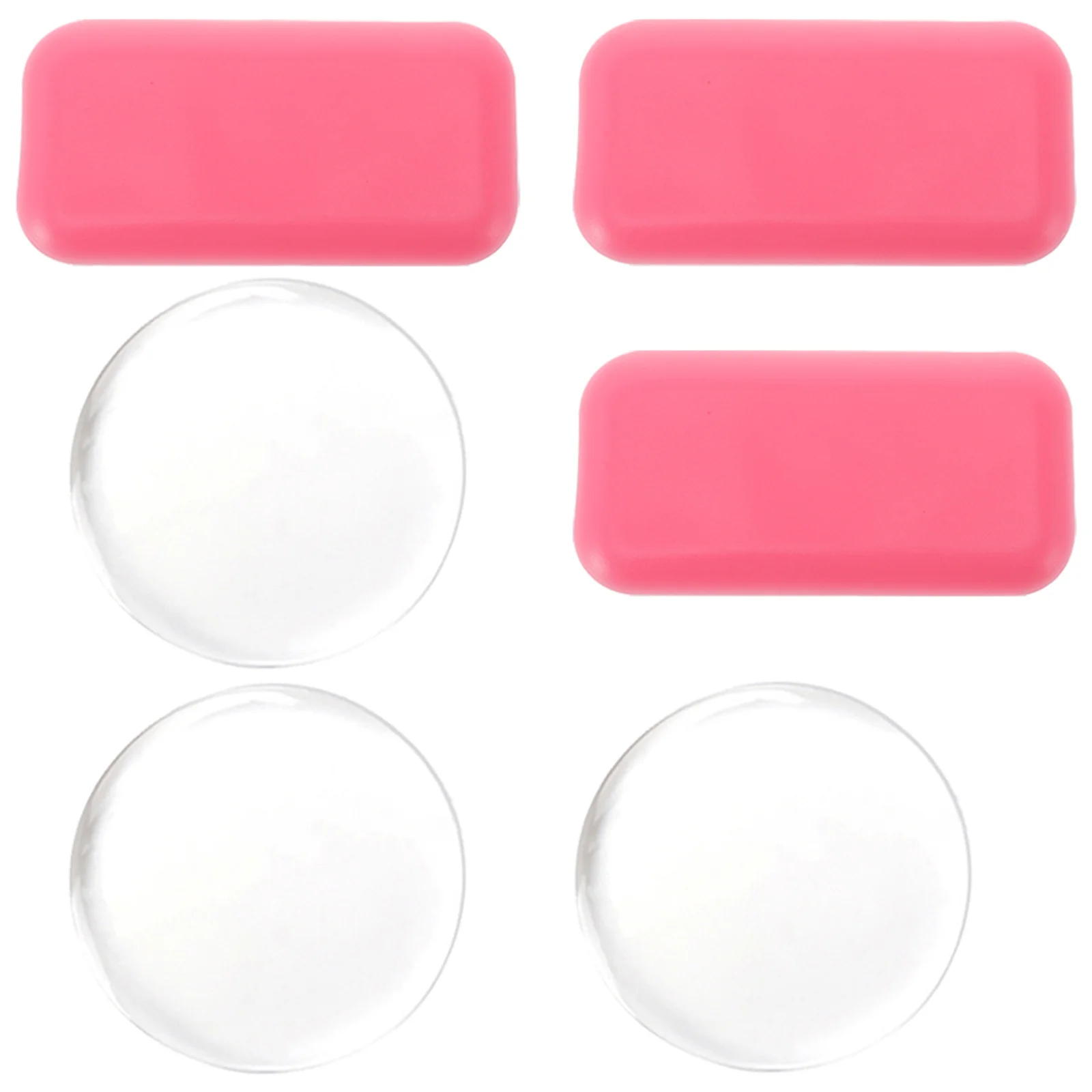 

6Pcs Silicone Eyelash Pads Multi Shape Lash Extension Practice Set Non Slip False Lash Organizer for Makeup Artists Beginners
