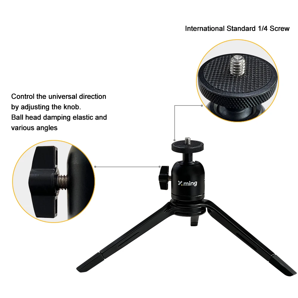 Xming Universal Phone Stabilizer Portable Mini Tripod Camera Projector Stand For GoPro Handheld Device For HY300 HY320 Projector