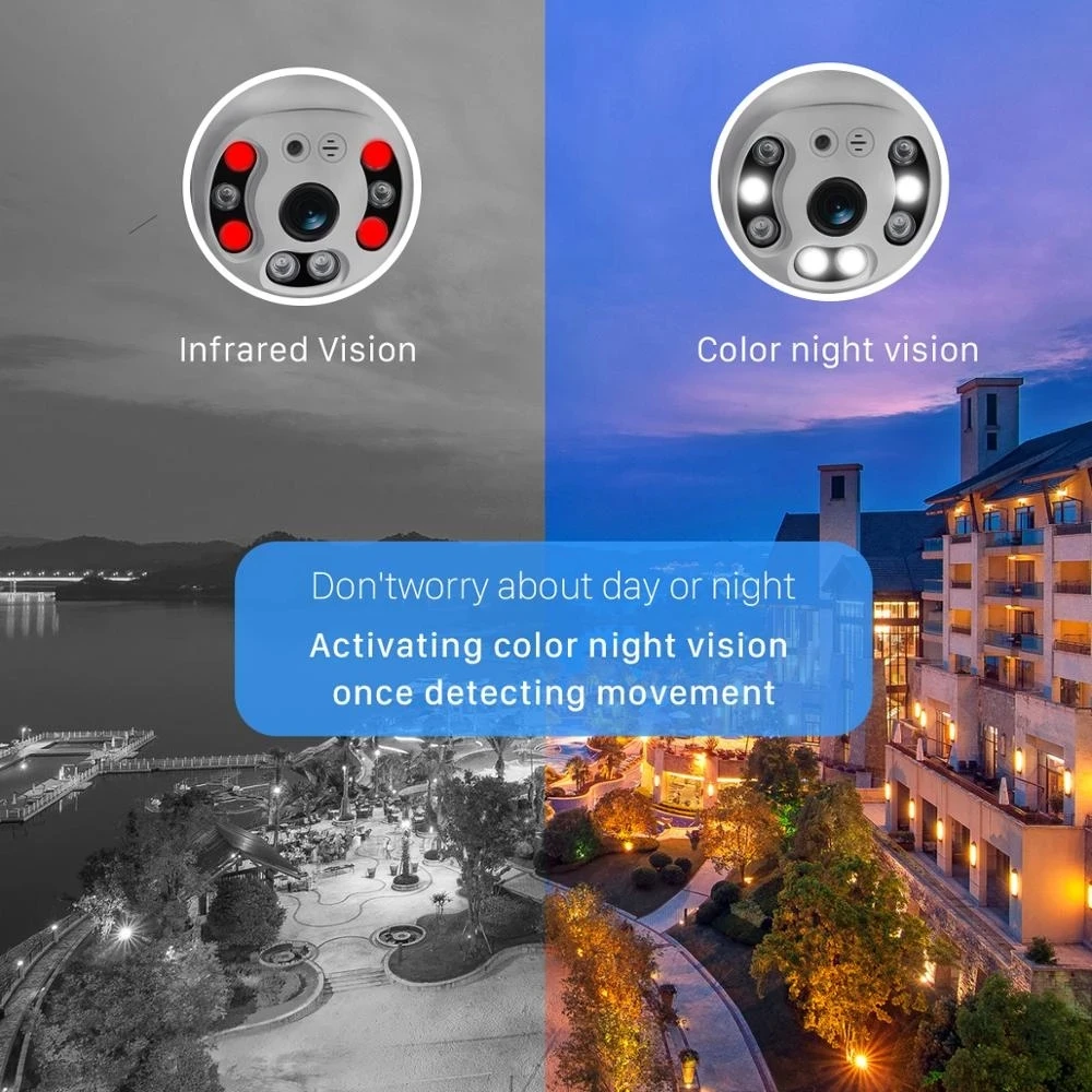 1080P Ptz Wifi Camera Outdoor 4X Digitale Zoom Ai Menselijk Detecteren Draadloze Camera Nachtzicht Auto Track Beveiliging Cctv ip Camera