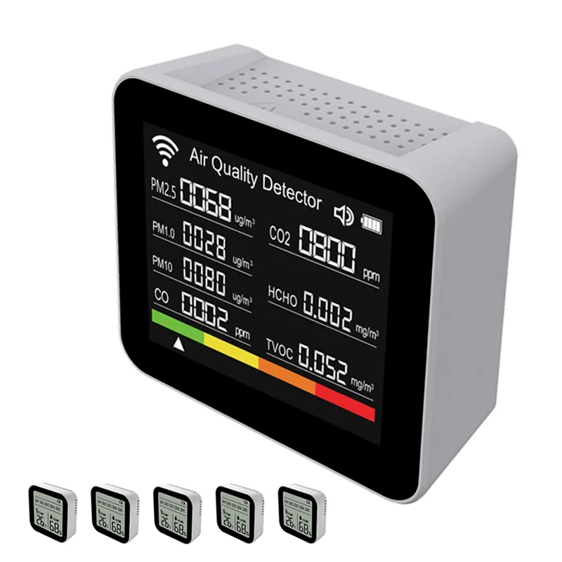 

B30C-20-In-1 Tuya WIFI Air Quality Detector CO/CO2/TVOC/HCHO/PM2.5/PM1.0/PM10/Temp/Humidity