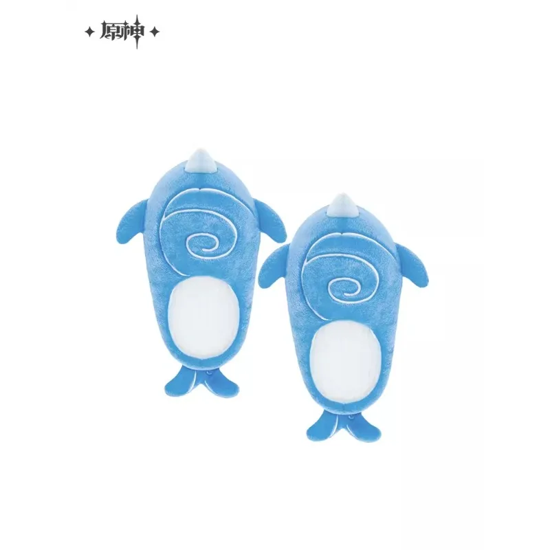 Game Genshin Impact Cosplay Costume Tartaglia Whales Shoes Cotton Slippers Doujin Theme Impression Series Whale Slipper Gifts