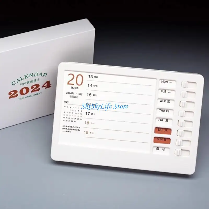 

E65E Desk Monthly Calendar Weekly Planner Office Desk Calendar