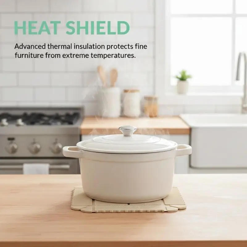 Folding Heat-Insulating Mat, High-Temperature Resistant Table Mat, Heat-Resistant Plate For Hot Dishes, Anti-Scald Silicone