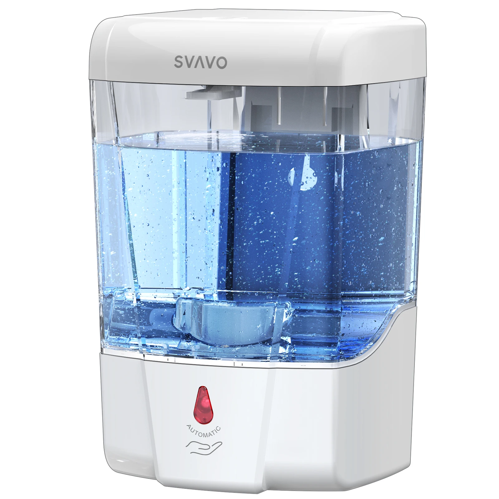 SVAVO Automatic Soap Dispenser Wall mounted kitchen Sink Soap Dispenser Liquid Soap Shampoo Dispenser for Bathroom Office