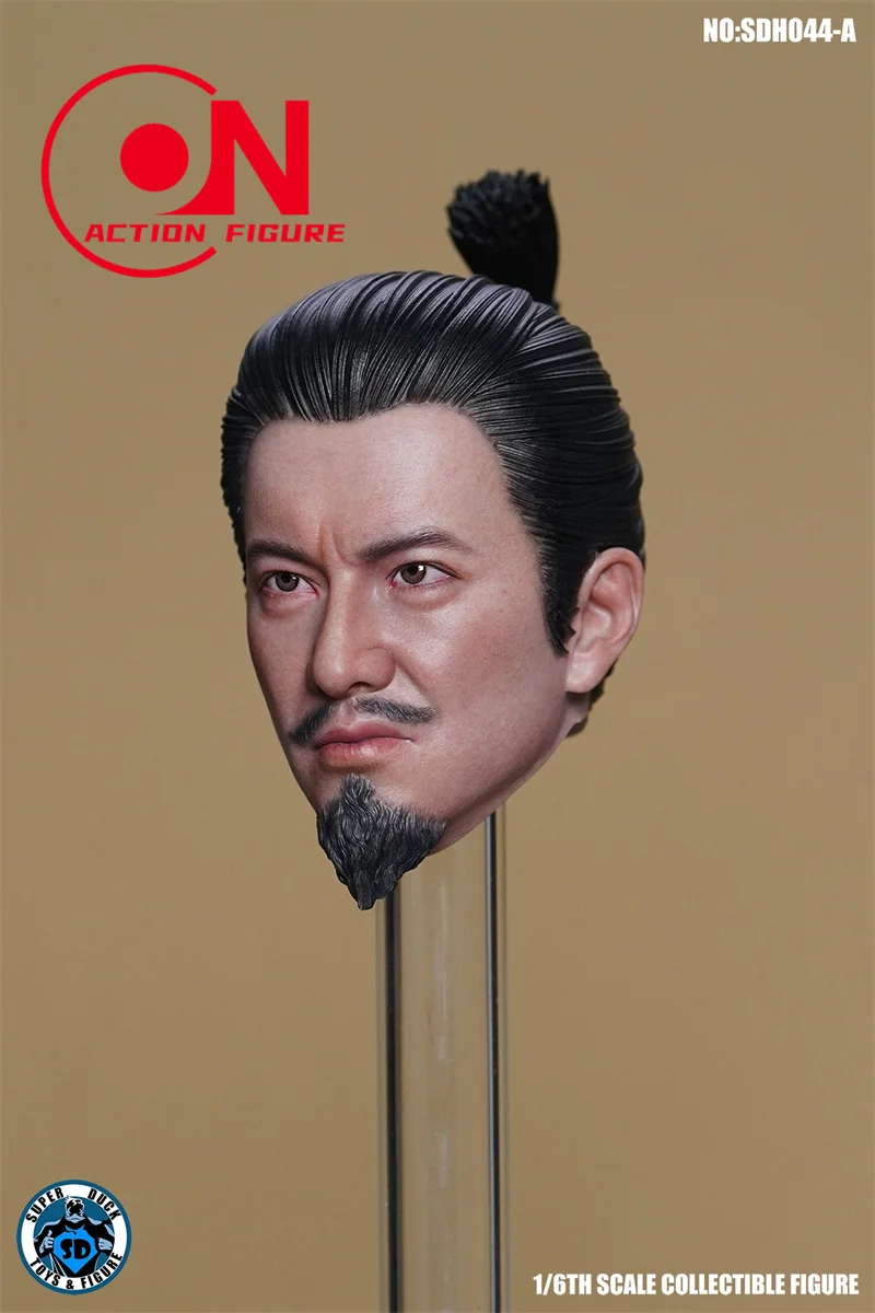 Super Duck 1/6 SDH044 Kimura Takuya Head Sculpt Japanese Samurai Head Carving Model Fit 12'' Male Soldier Action Figure Body