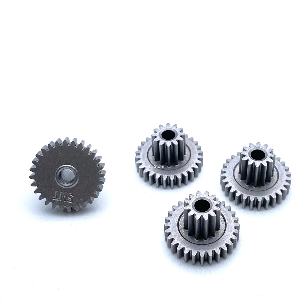 4PCS 0.5M 12T-28T 3MM Metal Duplex gear 15mm Diameter Reduction gear