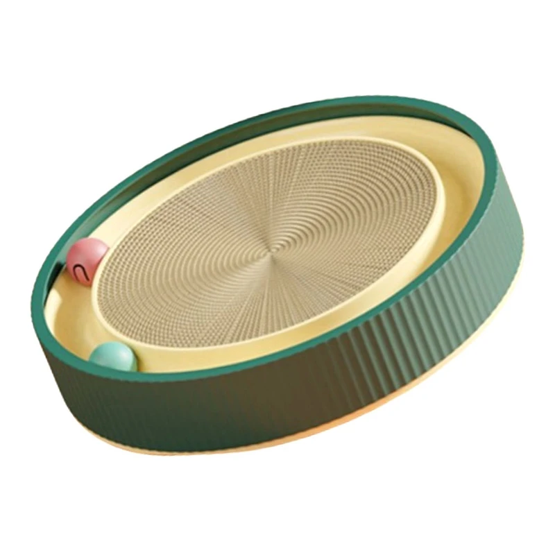 

Round Cats Scratching Board With Ball Multi Function Toy Cats Scratcher Sharpen Nails Scraper For Cats Can Replace Nest