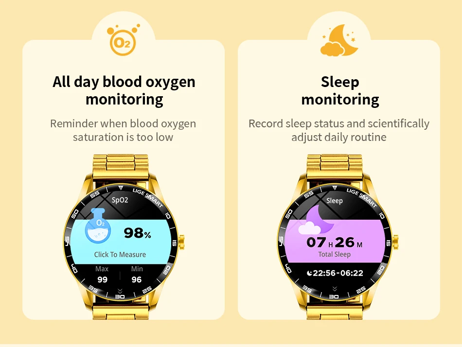 LIGE 2026 New Smartwatch Men 1.38" HD Bluetooth Call Heart Rate Monitor Waterproof Sport Smart Watch Women For Android iOS Phone